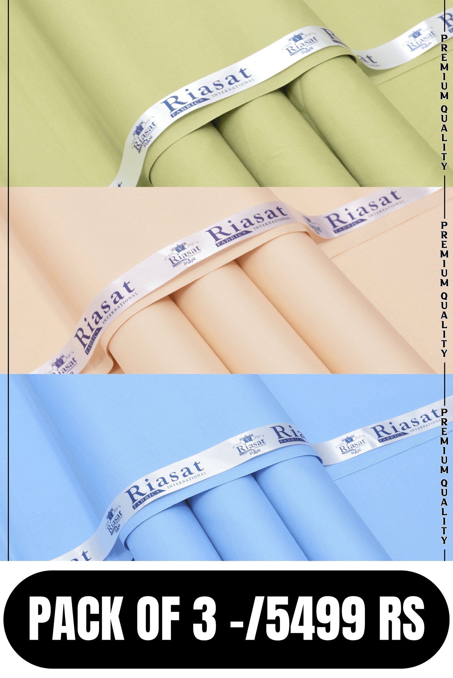 SPECIAL BOSKI PACK OF 3 BY RIASAT FABRICS