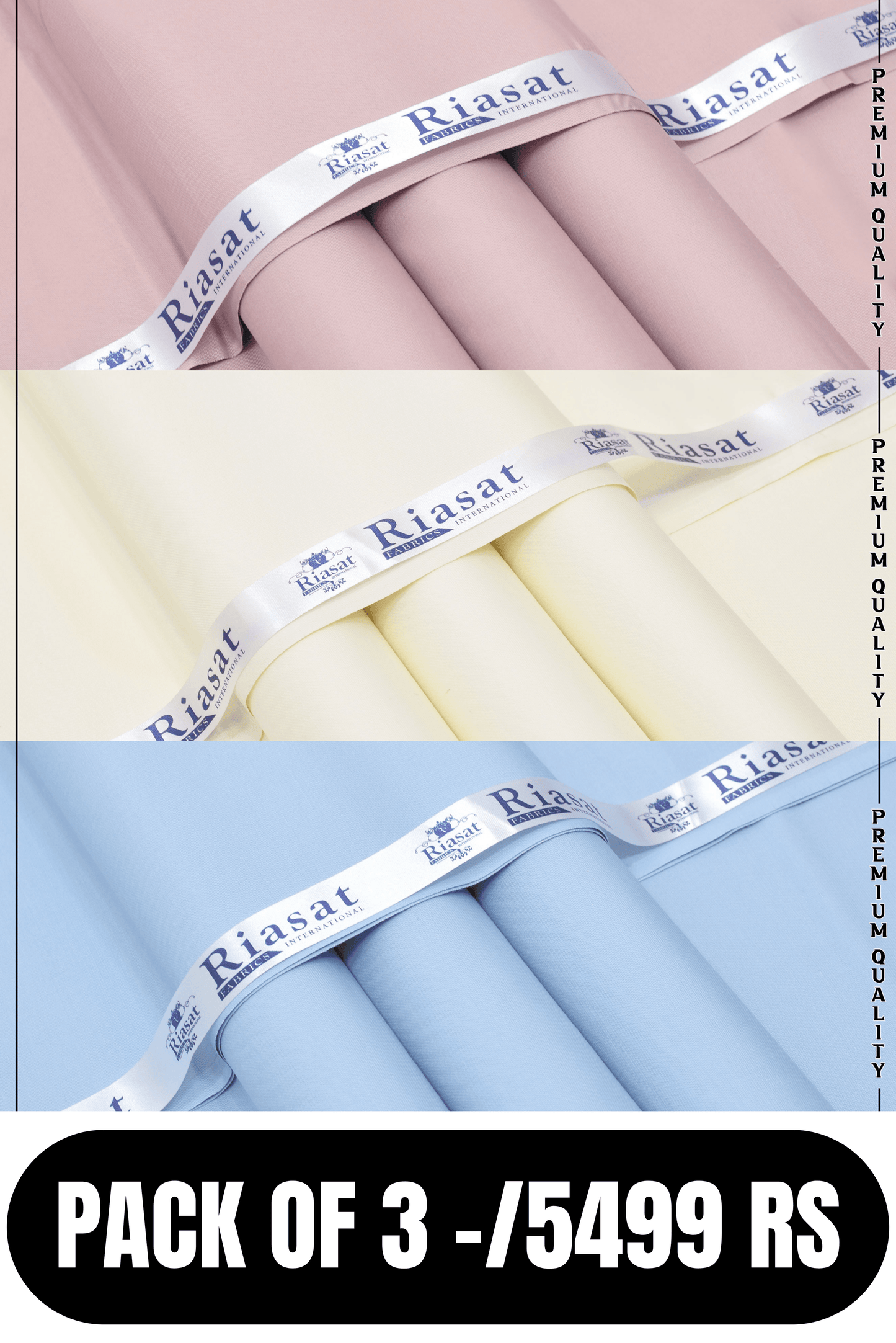 SPECIAL BOSKI PACK OF 3 BY RIASAT FABRICS