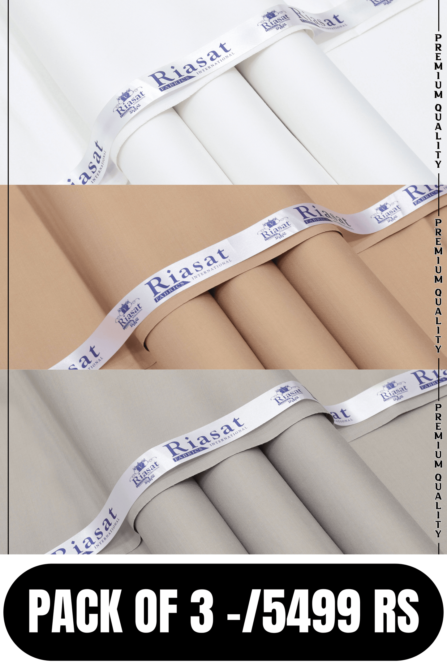 SPECIAL BOSKI PACK OF 3 BY RIASAT FABRICS