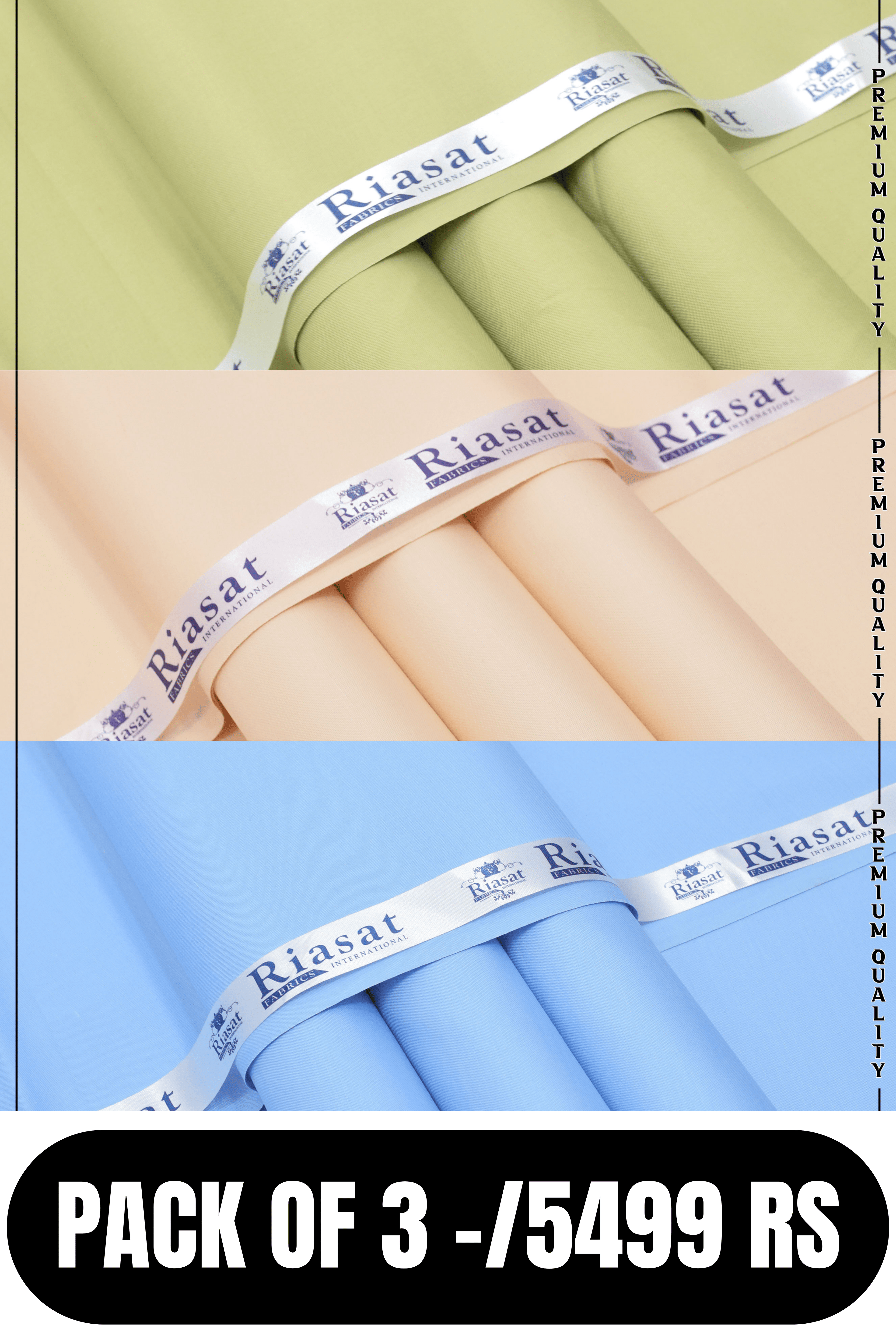 SPECIAL BOSKI PACK OF 3 BY RIASAT FABRICS