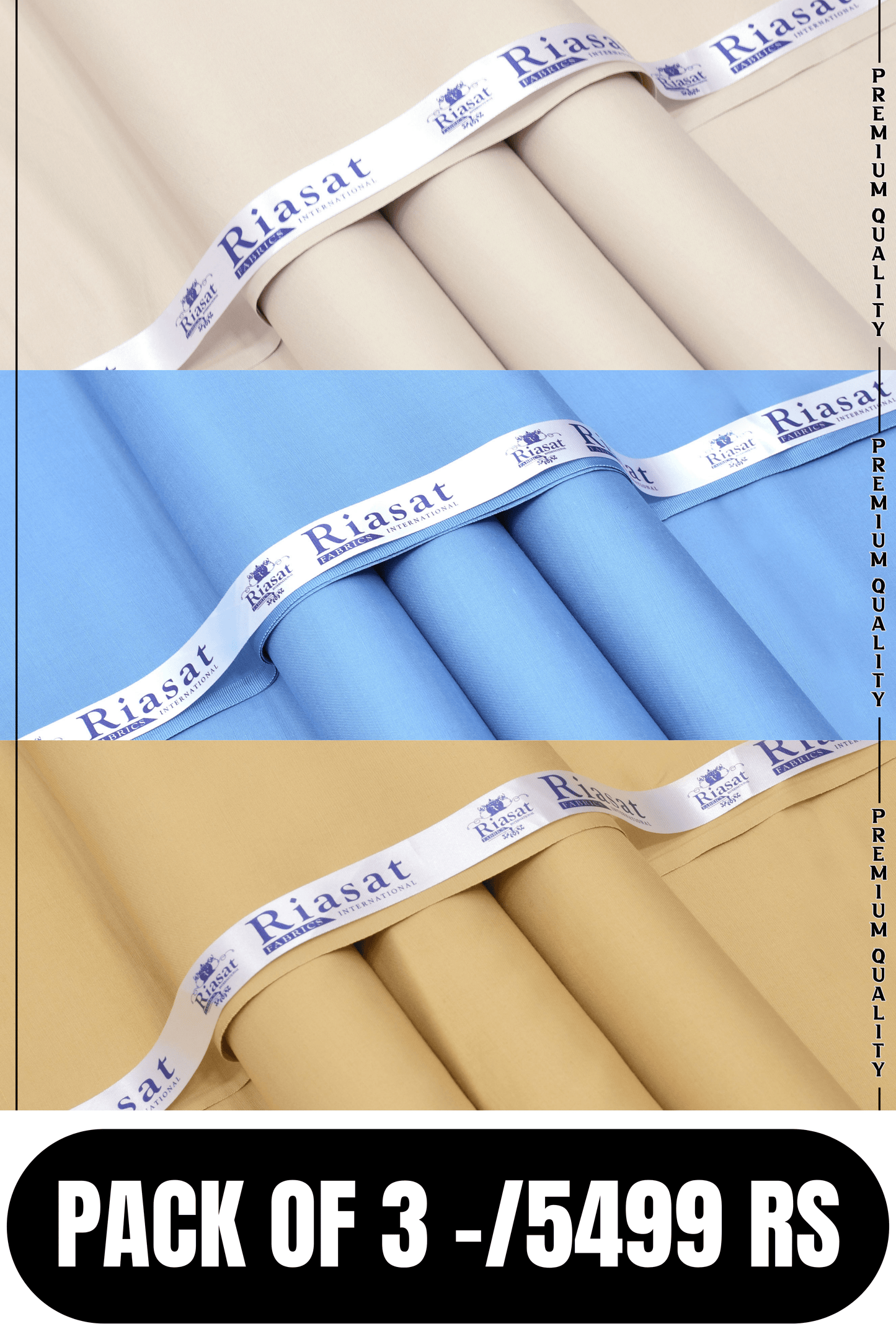 SPECIAL BOSKI PACK OF 3 BY RIASAT FABRICS