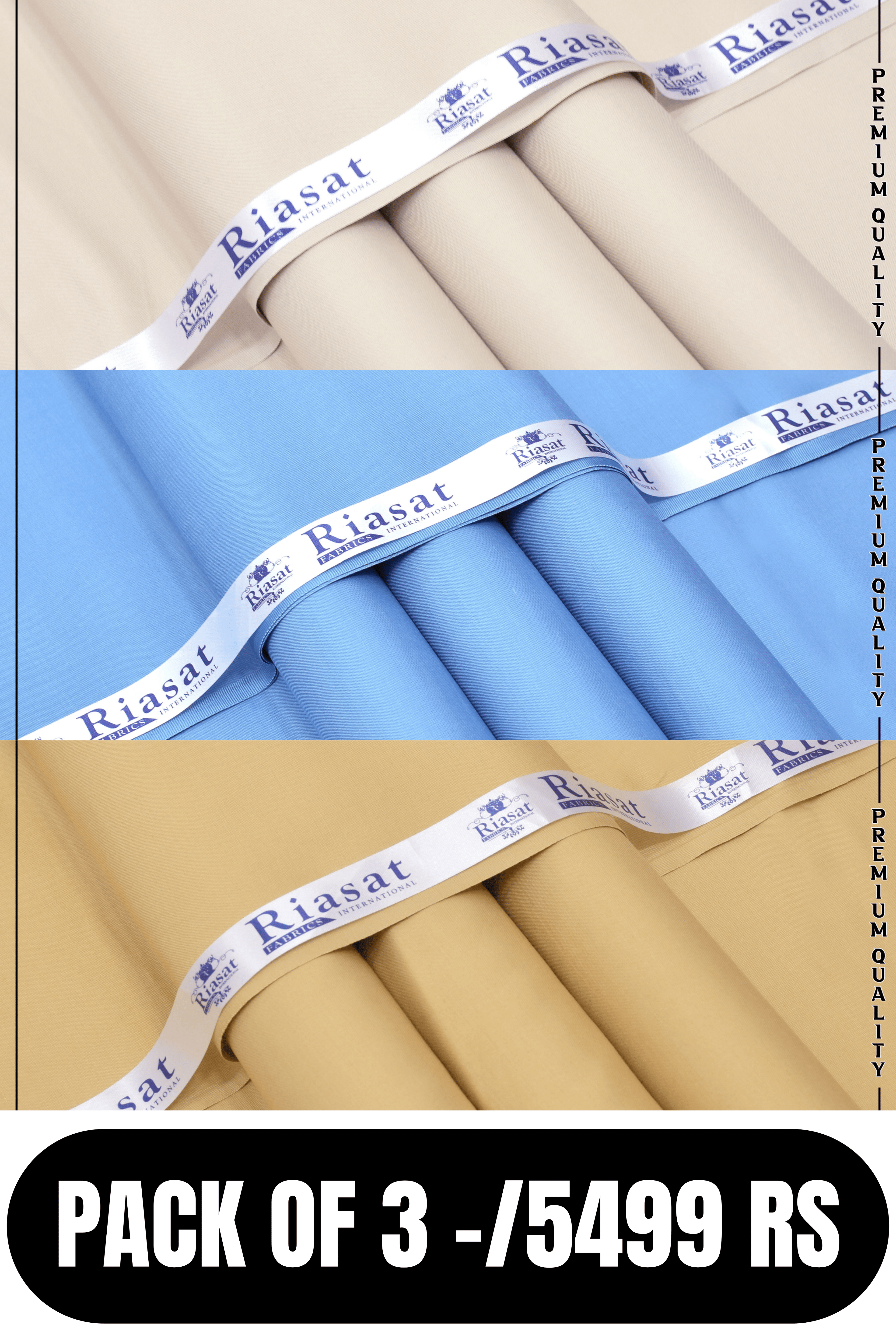 SPECIAL BOSKI PACK OF 3 BY RIASAT FABRICS