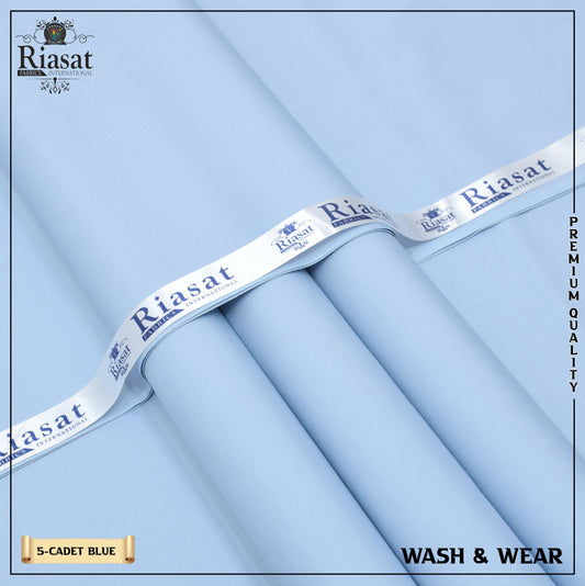 ITALIAN BOSKI WASH & WEAR CADET BLUE