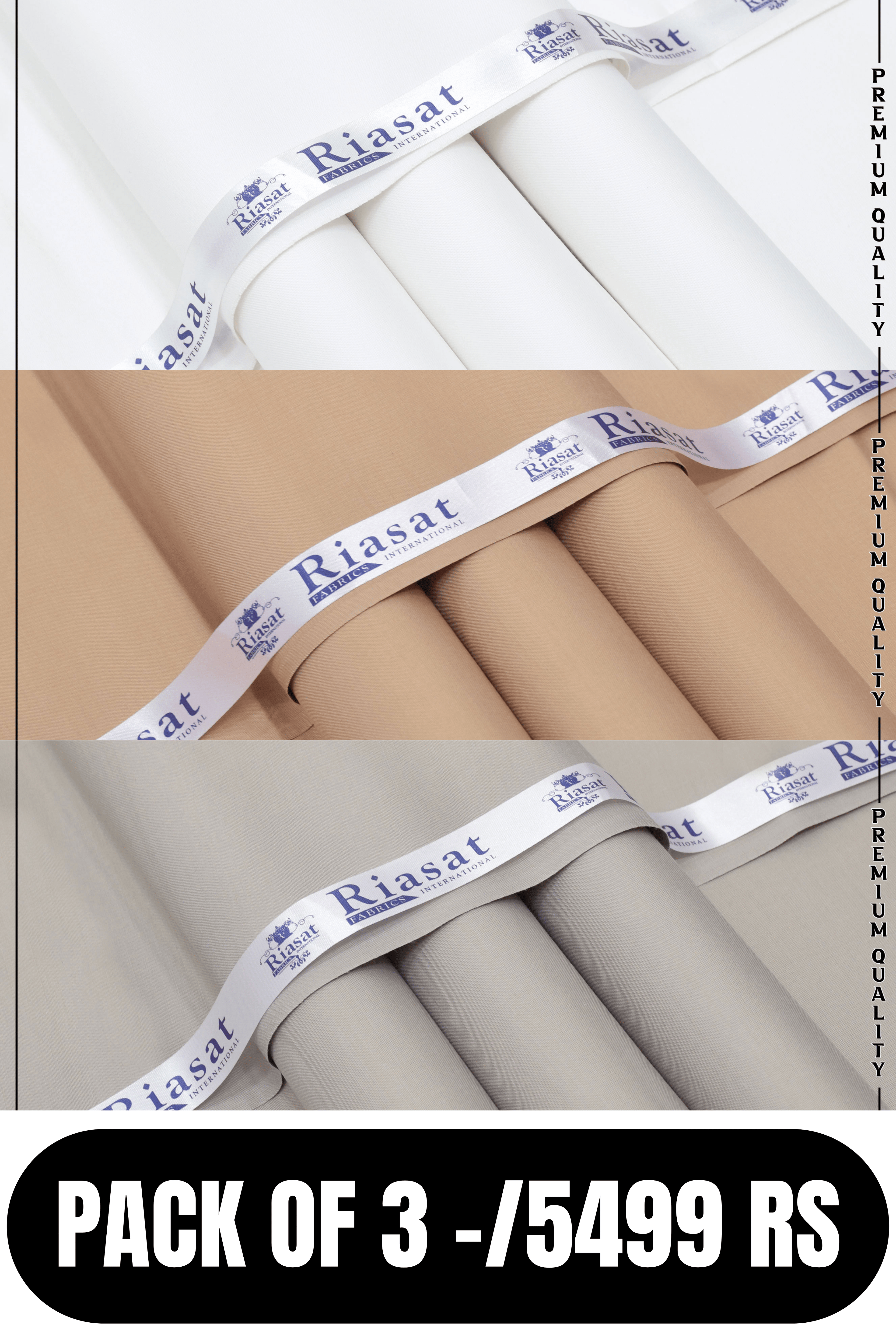 SPECIAL BOSKI PACK OF 3 BY RIASAT FABRICS