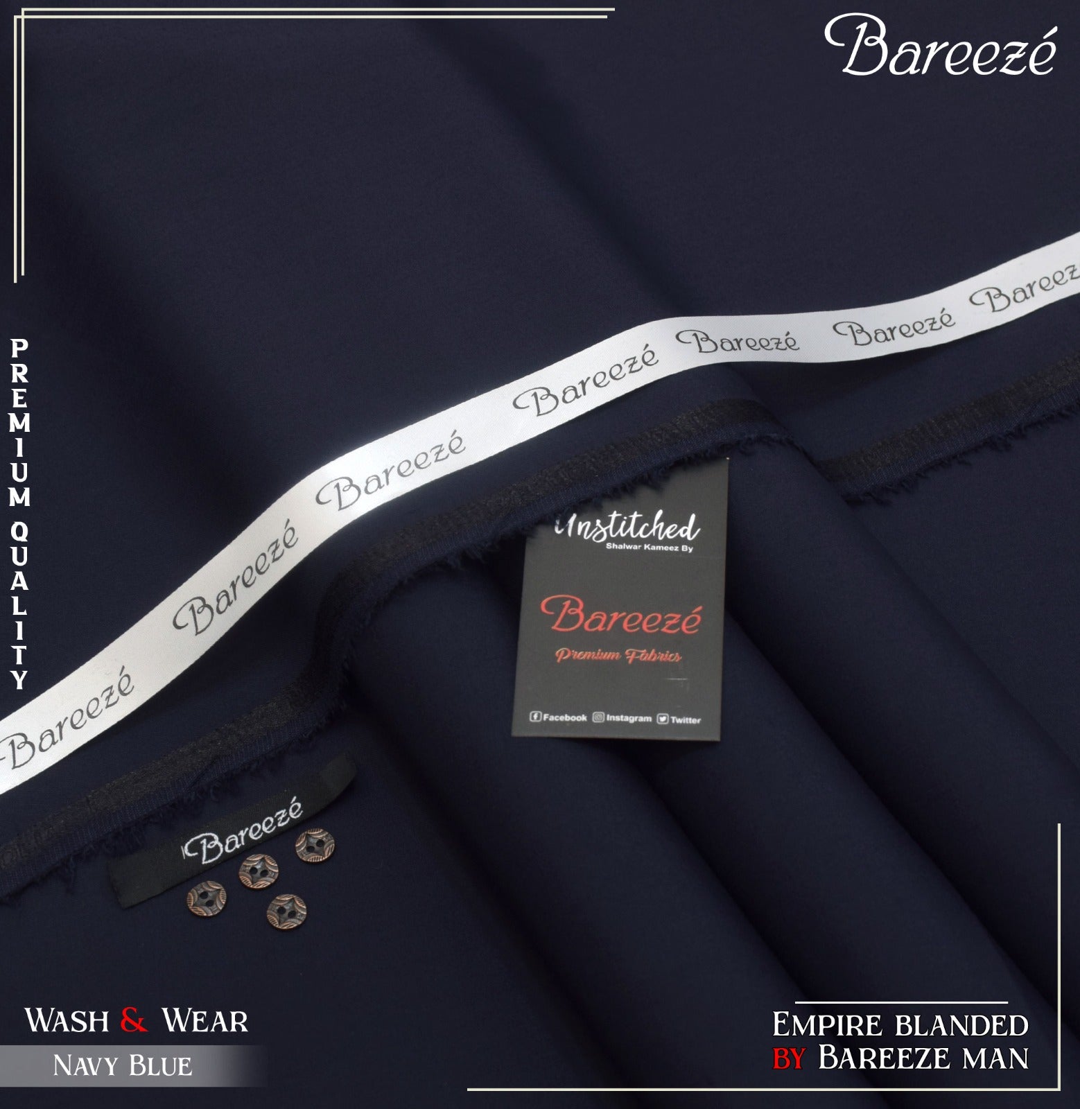 BAREEZE MAN WASH & WEAR BY RIASAT FABRICS