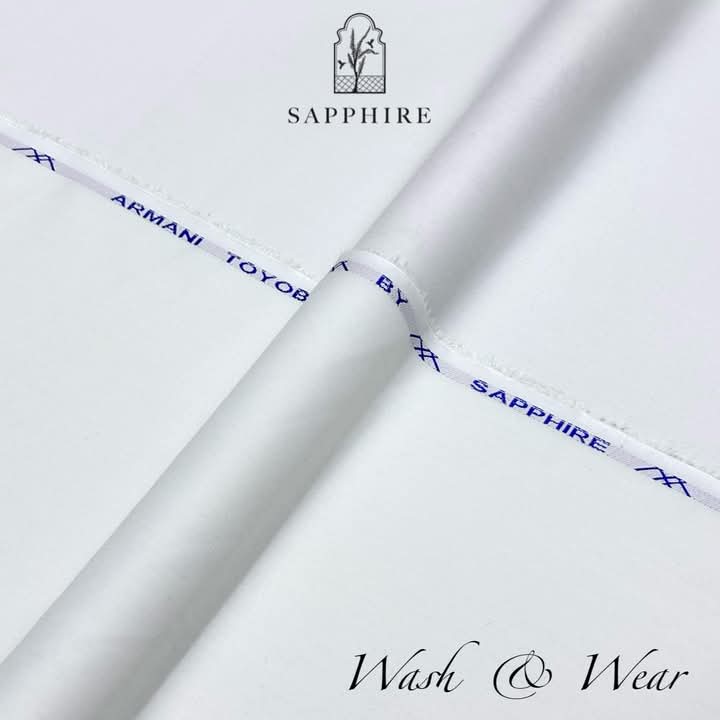SAPPHIRE ARMANI TOYOBO WASH & WEAR OFF WHITE