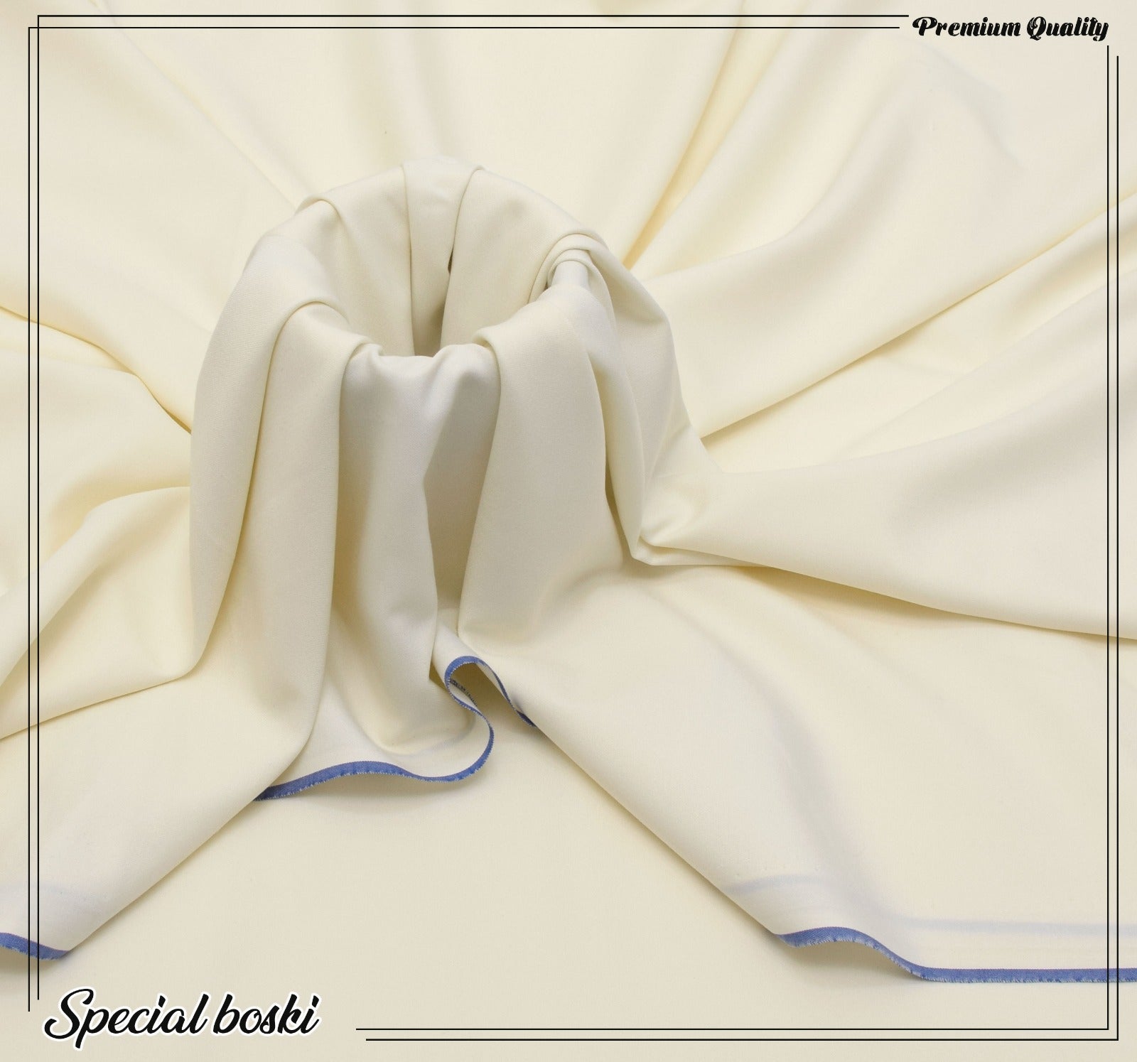 RIASAT FABRICS WASH&WEAR SHANGHAI BOSKI CREAM
