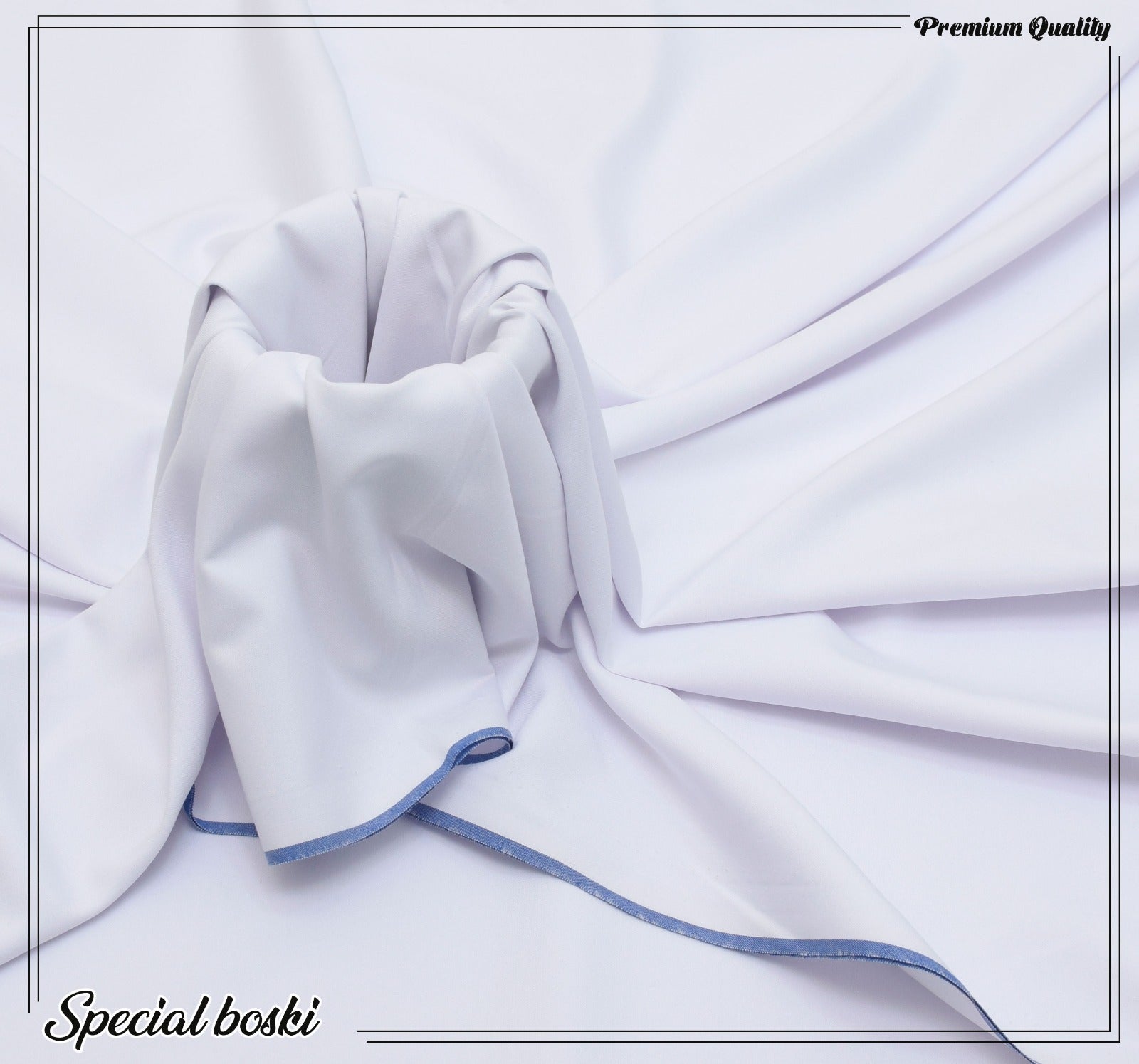 RIASAT FABRICS WASH&WEAR SHANGHAI BOSKI WHITE