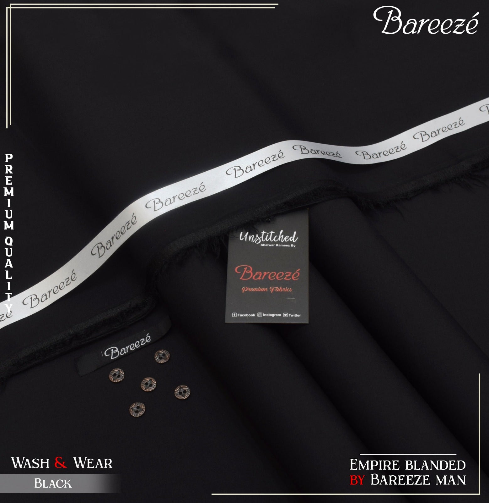 BAREEZE MAN WASH & WEAR BY RIASAT FABRICS